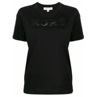 Michael Michael Kors Camiseta com logo de paetê - Preto