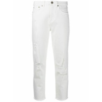 Michael Michael Kors cropped ripped jeans - Branco