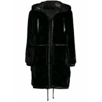 Michael Michael Kors Parka dupla face com capuz - Preto