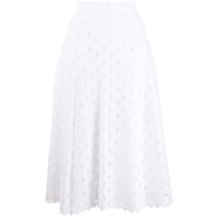 Michael Michael Kors Saia midi com renda floral - Branco