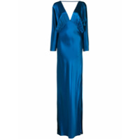 Michelle Mason Vestido de festa em seda - Azul
