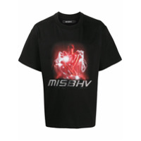 MISBHV Camiseta de algodão com logo de cristais - Preto