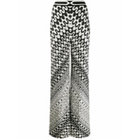 Missoni Calça pantalona com estampa geométrica - Preto