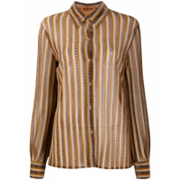 Missoni Camisa com listras metálicas - Dourado