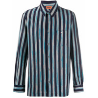Missoni Camisa de algodão com estampa de listras - Azul