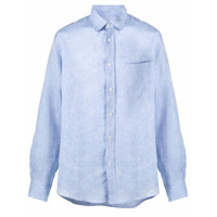 Missoni Camisa de linho com listras na lateral - Azul