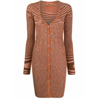 Missoni Cardigan longo decote em U - Laranja