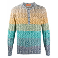 Missoni Moletom color block de algodão - Azul