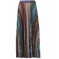 Missoni Saia com pregas e estampa de arco-íris - Rosa