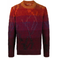 Missoni Suéter com recortes e bordado - Laranja