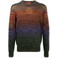 Missoni Suéter de tricô com listras - Verde