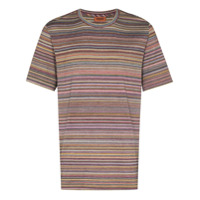 Missoni Vestido listrado de tricô e crochê - Roxo