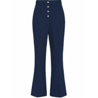 Miu Miu Calça jeans flare cintura alta - Azul