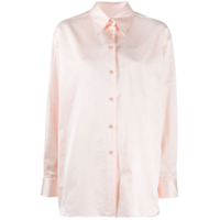 MM6 Maison Margiela Camisa com gráfica e efeito amassado - Rosa