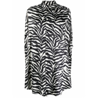 MM6 Maison Margiela Camisa sem mangas com estampa de zebra - Preto