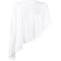 MM6 Maison Margiela Camiseta assimétrica de algodão - Branco