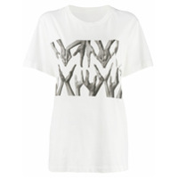 MM6 Maison Margiela Camiseta com estampa de logo - Branco