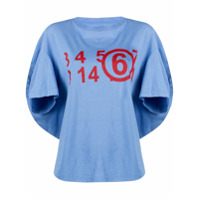 MM6 Maison Margiela Camiseta com estampa de logo Studio - Azul