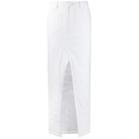 MM6 Maison Margiela split front skirt - Branco