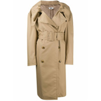 MM6 Maison Margiela Trench coat com lapelas - Neutro