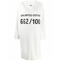 MM6 Maison Margiela Vestido oversized Unlimited Edition em tricô - Branco