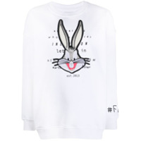 Moa Master Of Arts Moletom com bordado Bugs Bunny - Branco