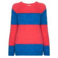 Molly Goddard Suéter Noah com padronagem de listras - Azul