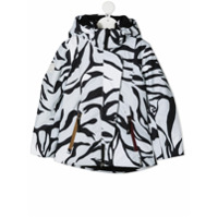 Molo Jaqueta com zíper e listras de zebra - Branco