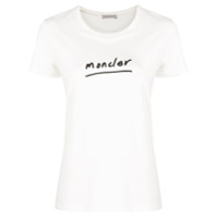 Moncler Camiseta com estampa de logo - Branco