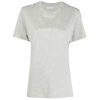Moncler Camiseta com estampa de logo - Cinza