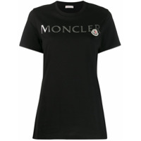 Moncler Camiseta com logo Girocollo - Preto