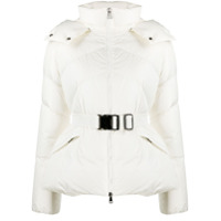 Moncler chevron-quilt puffer jacket - Branco