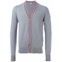 Moncler Gamme Bleu Cardigan com decote - Cinza