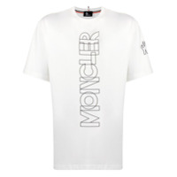 Moncler Grenoble Camiseta de algodão com estampa de logo - Branco
