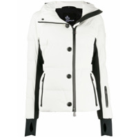 Moncler Grenoble Jaqueta matelassÃª com zÃ­per - Branco