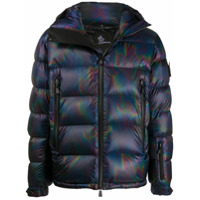 Moncler Grenoble Jaqueta matelassê com efeito holográfico - Azul