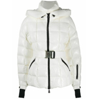 Moncler Grenoble Jaqueta matelassê com fivela - Branco