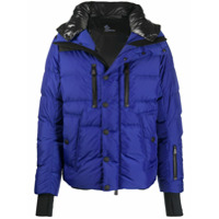 Moncler Grenoble Jaqueta matelassê Rodenberg com capuz - Azul