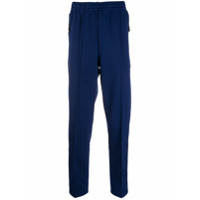 Moncler Grenoble tapered piped-trim track pants - Azul