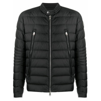 Moncler Jaqueta matelassê com recorte horizontal - Preto