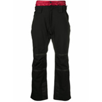 Moncler padded waistband cargo trousers - Preto