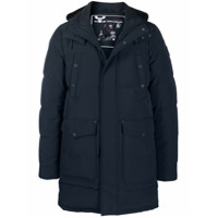 Moose Knuckles Casaco matelassê com capuz - Azul