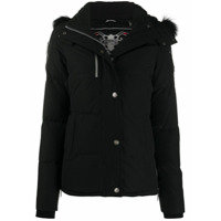 Moose Knuckles Jaqueta matelassê com capuz - Preto