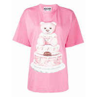 Moschino Cake Teddy Bear print T-shirt - Rosa