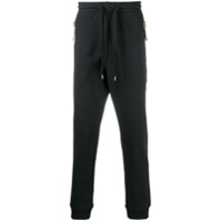 Moschino Calça esportiva com ajuste no cós e zíper no bolso - Preto