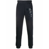 Moschino Calça esportiva com estampa de logo - Azul