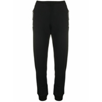 Moschino Calça esportiva slim de algodão - Preto