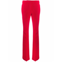 Moschino Calça flare cintura alta - Vermelho