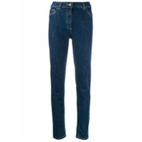 Moschino Calça jeans skinny com bordado - Azul