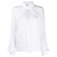 Moschino Camisa com detalhe de recorte vazado - Branco